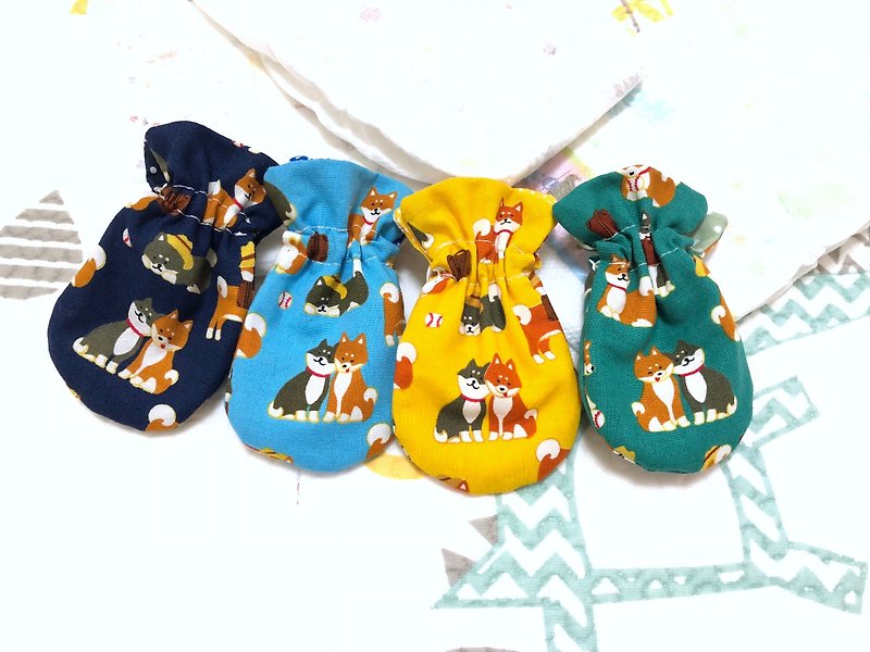 Shiba Inu Mary / earphone storage bag. Seal. Small storage bag. Pouch bag. Dragon Boat Festival sachet bag. - Headphones & Earbuds Storage - Cotton & Hemp Multicolor