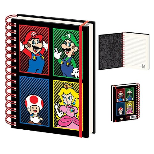 Dope 私貨 【任天堂】瑪利歐與他的冒險夥伴 A5筆記本/Super Mario