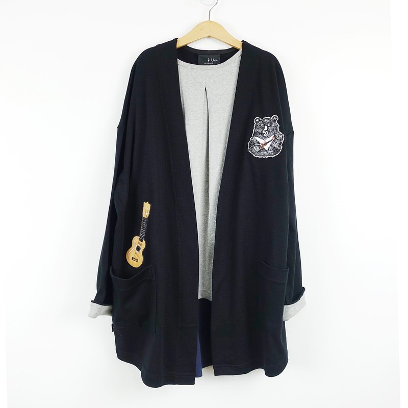 Urb / Cotton Jacket / Wu Xiong Lili (Short Style) - Women's Casual & Functional Jackets - Cotton & Hemp Black