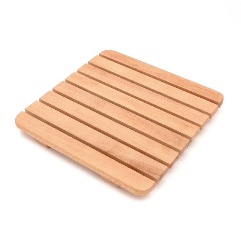 Taiwan cypress heat insulation pad | small helper for pot pads in the kitchen - ผ้ารองโต๊ะ/ของตกแต่ง - ไม้ สีทอง