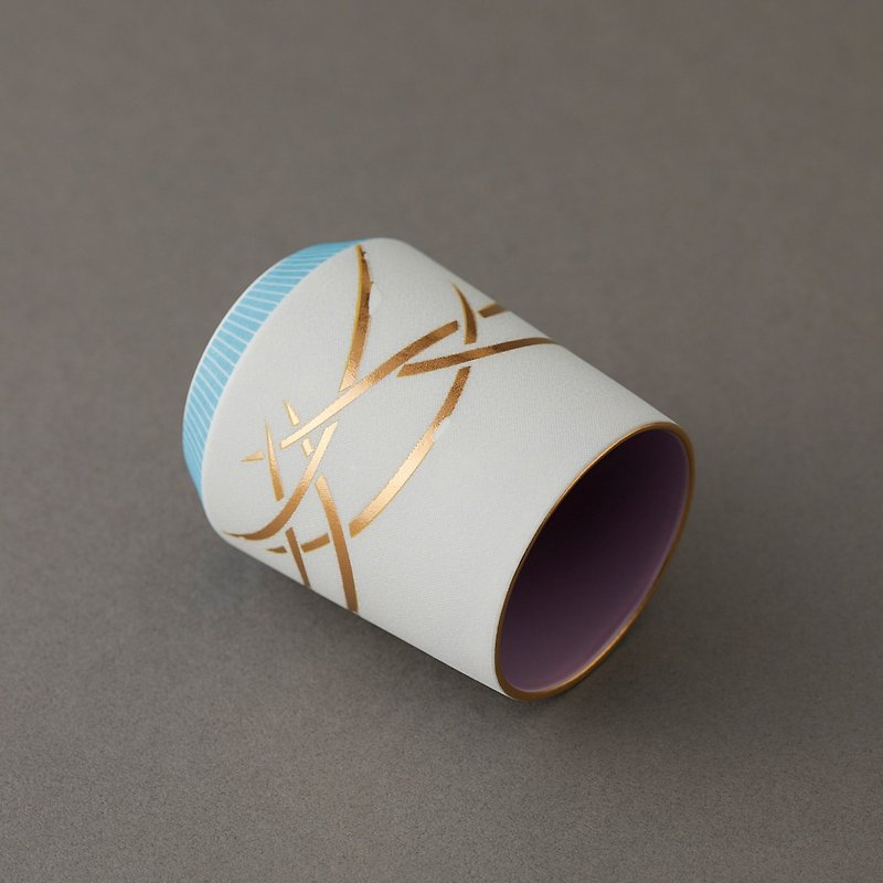 unnamed japan | Mino Ceramics  (Copper Plate Transfer)  Cup / Pampas Grass - Cups - Pottery Transparent