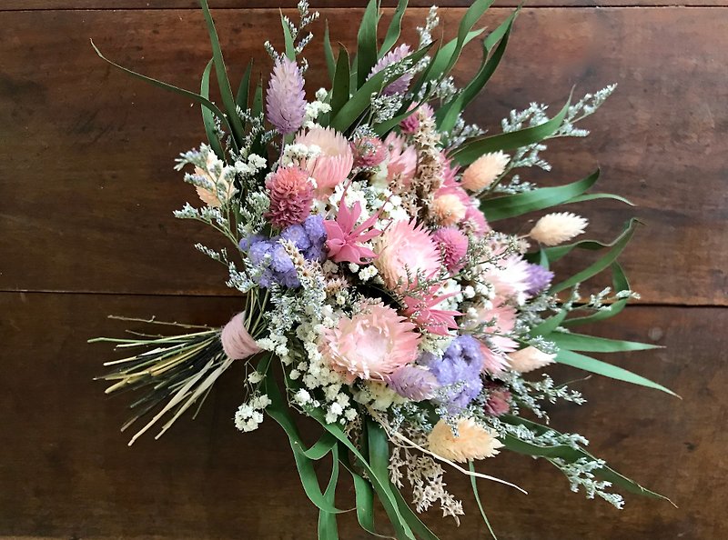 Masako natural style dry bouquet bridal bouquet - Dried Flowers & Bouquets - Plants & Flowers 