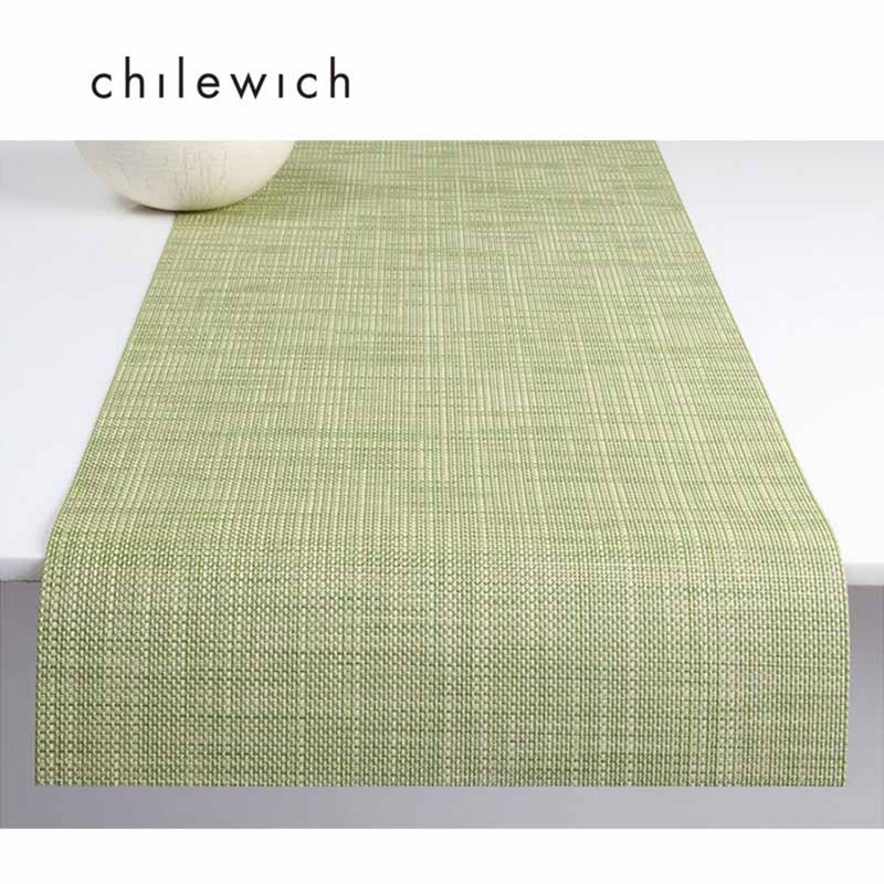 Mini Basketweave Fine Mesh Series-Table Flag 36x183cm (Dill Green/Dill) - Place Mats & Dining Décor - Plastic Green