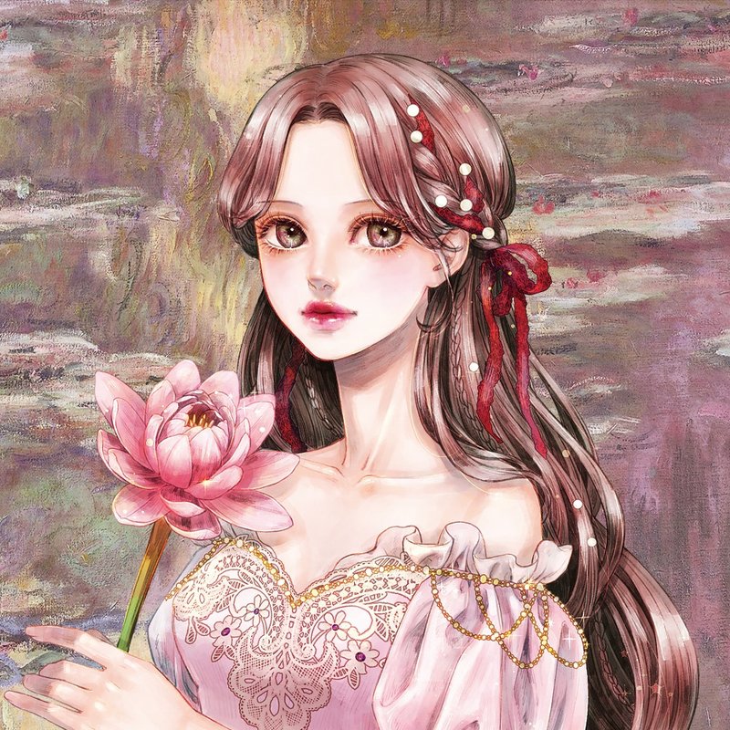 Monet Nympheas Stickers (8color) - 貼紙 - 紙 