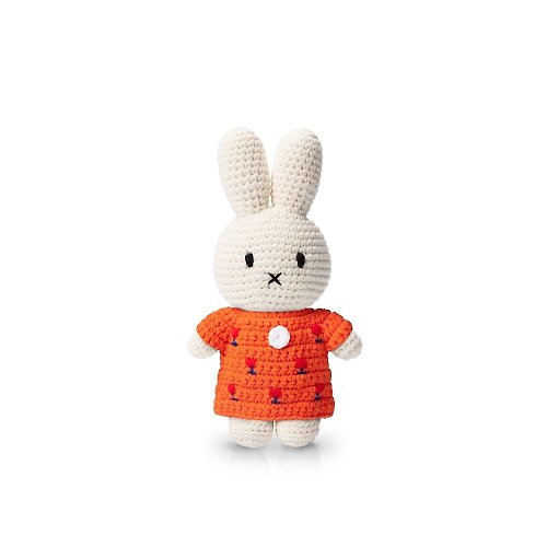 hellolittleshop Miffy 手工製米飛兔【橙色花裙】