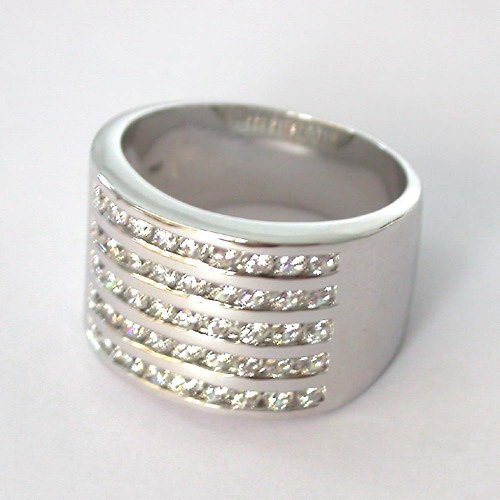 homejewgem Natural white sapphier ring silver sterling size 7.0 free resize