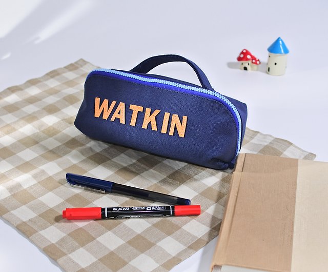 Portable three-layer cubical large-capacity zipper pencil case