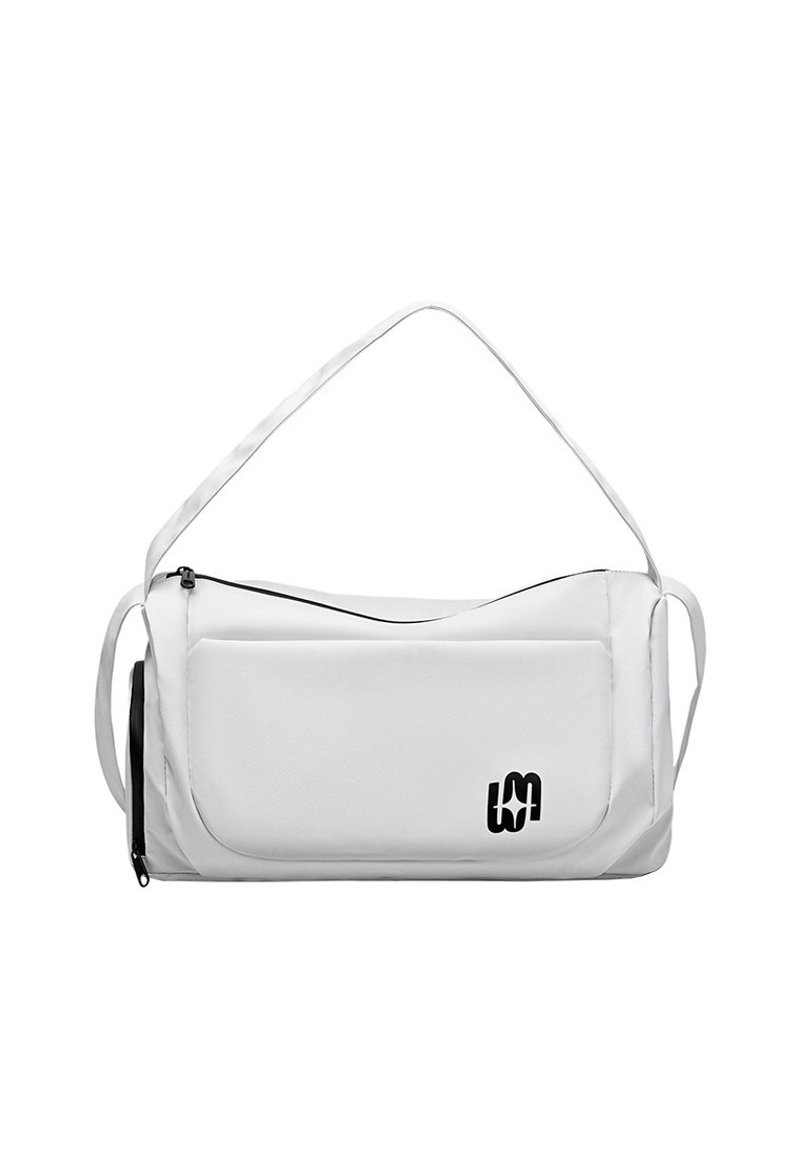 Duffel Bag With Shoes Compartment A5165 White - Messenger Bags & Sling Bags - Eco-Friendly Materials White