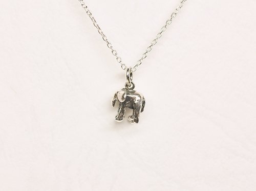 二毛銀（Nimou Jewelry） 二毛銀【動物系列─迷你大象-項鍊】銀