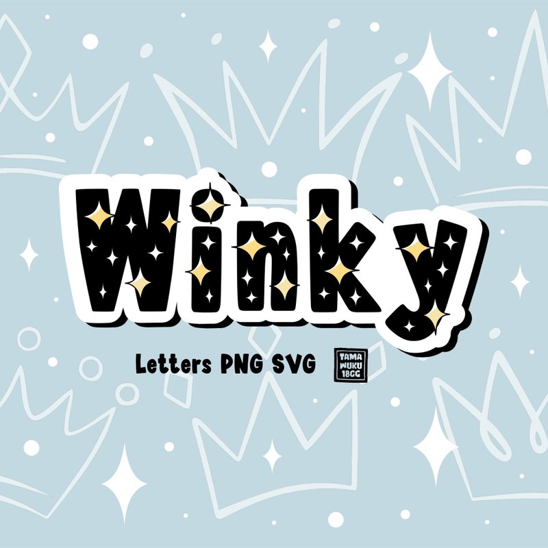 Winky Letters PNG SVG - 其他數位商品 - 其他材質 