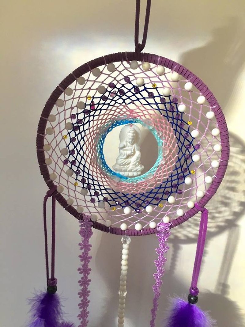 Wish Dream Catcher Ziguang Avalokitesvara diameter 16 cm - Items for Display - Other Materials Purple