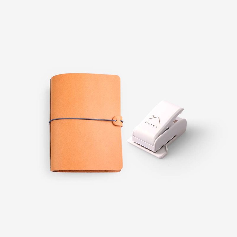 NOTA. Suka Notes Daily Combination / Genuine Vegetable Tanned Leather - สมุดบันทึก/สมุดปฏิทิน - หนังแท้ สีส้ม