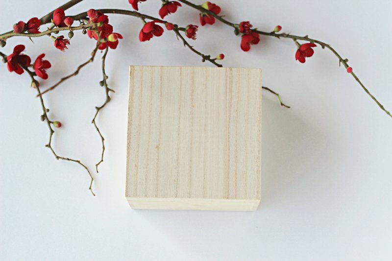 [There is a good food tea] Indus wood wooden box gift box customized area - Tea - Wood Brown