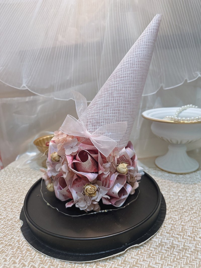 【蕓椛閣花藝手作】有錢甜筒 - 乾燥花/永生花 - 植物．花 多色