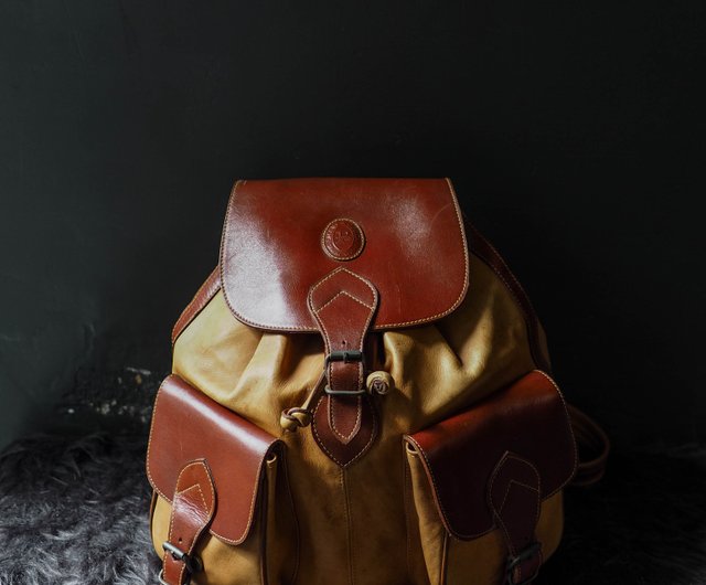 baccio design Caramel Tea Brown Big Pocket Antique Thick Pound