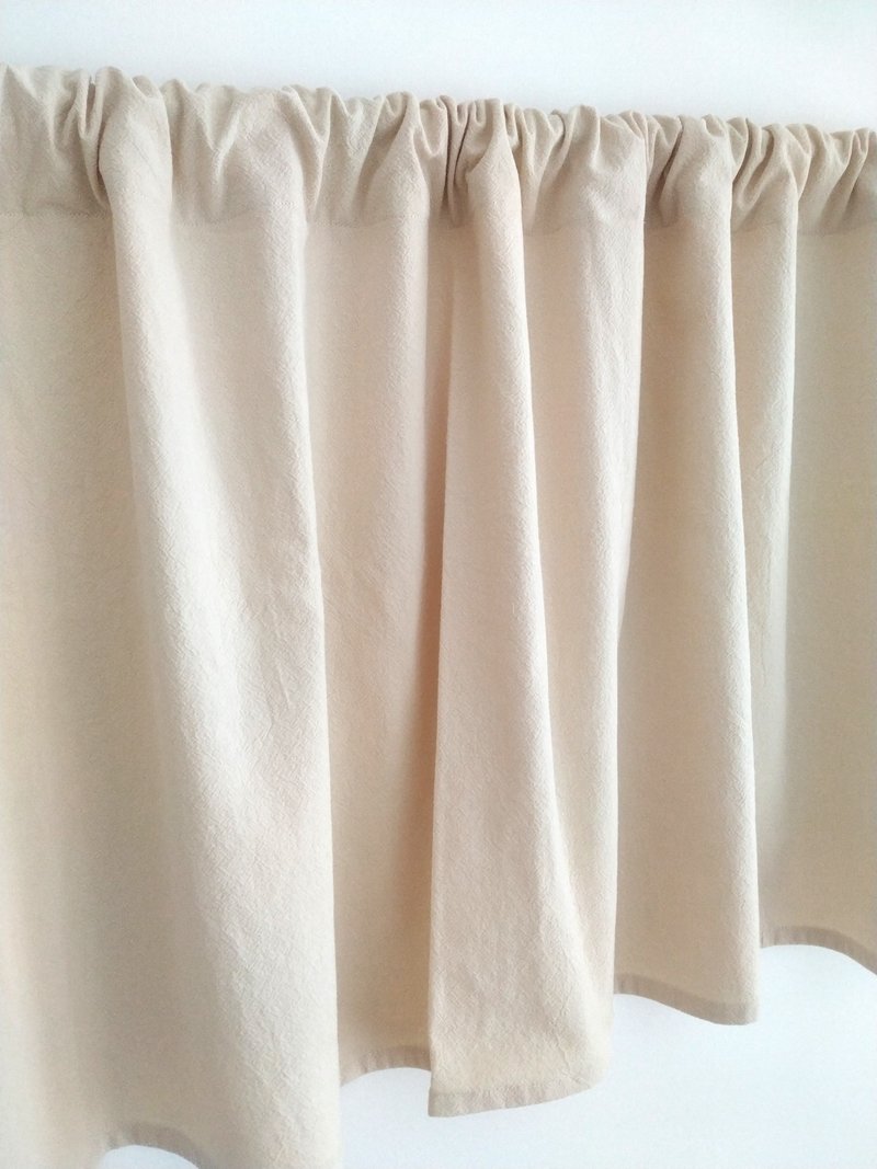 Linen Color Cotton Curtains Door Curtains Coffee Curtains - ม่านและป้ายประตู - ผ้าฝ้าย/ผ้าลินิน 