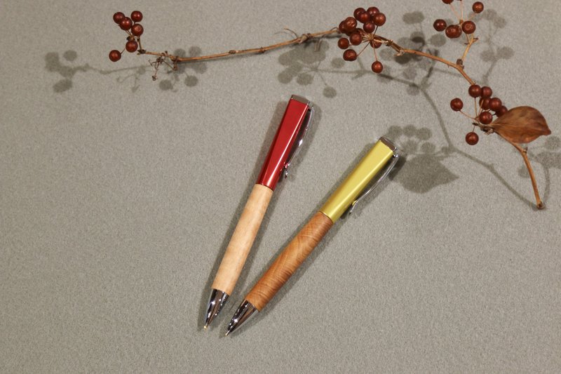 [Log ballpoint pen] Xiao Nan/maple/cypress/yellow cypress/green sandalwood - Rollerball Pens - Wood Brown