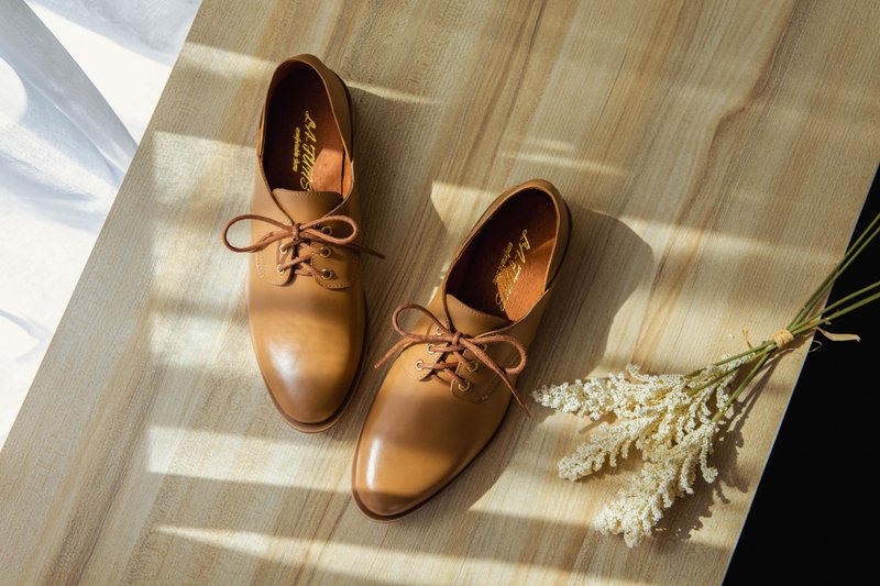 【British petty bourgeois girl】British derby women's shoes. Mocha Brown - รองเท้าอ็อกฟอร์ดผู้หญิง - หนังแท้ สีนำ้ตาล