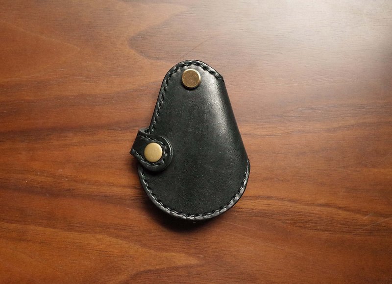 GOGORO EC-05 Ai-1 motorcycle key leather case-key case-black - ที่ห้อยกุญแจ - หนังแท้ สีดำ