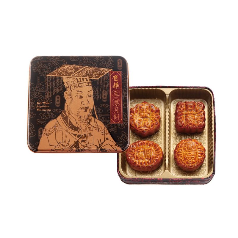 奇華餅家-迷你至尊禮盒(4入)(中秋檔期販售) - 蛋糕/甜點 - 其他材質 咖啡色