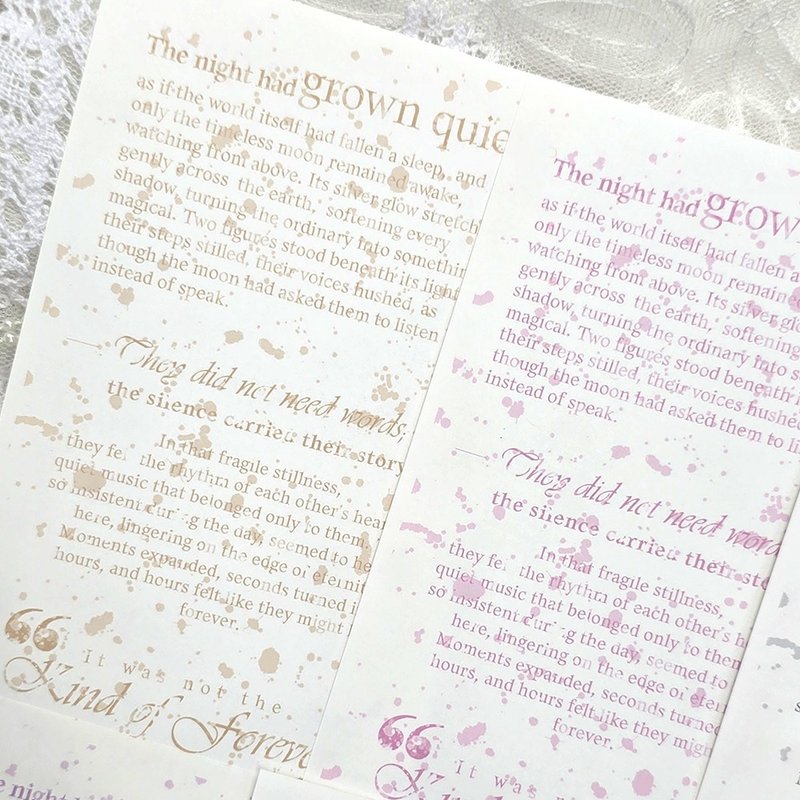 :Moonlight Letter: Double-sided paper (120g) - 信封/信紙 - 紙 