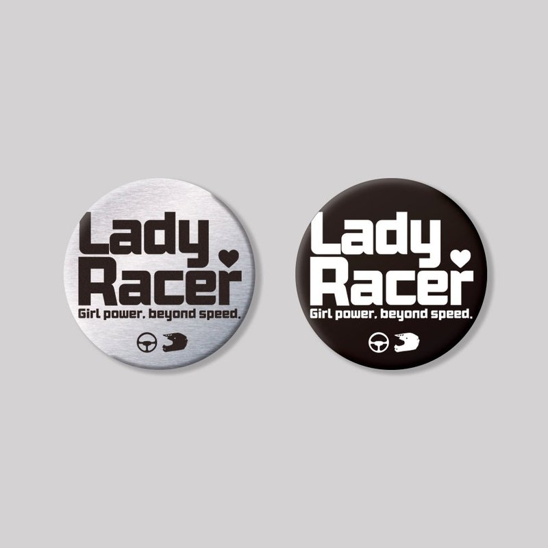 LadyRacer/round/aluminum plaque SunBrotherSun Brothers - Stickers - Waterproof Material 