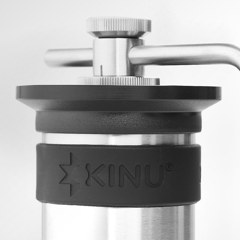 新しい組み合わせ[ドイツ] KINUM47フェニックスフェニックスバージョンハンドグラインダーとハードシェル収納バッグ - コーヒードリッパー - ステンレススチール シルバー