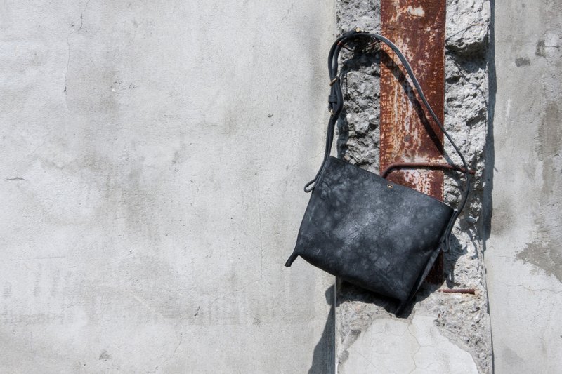 MakerSplit MS-810 Shoulder Bag - 側背包/斜背包 - 真皮 藍色