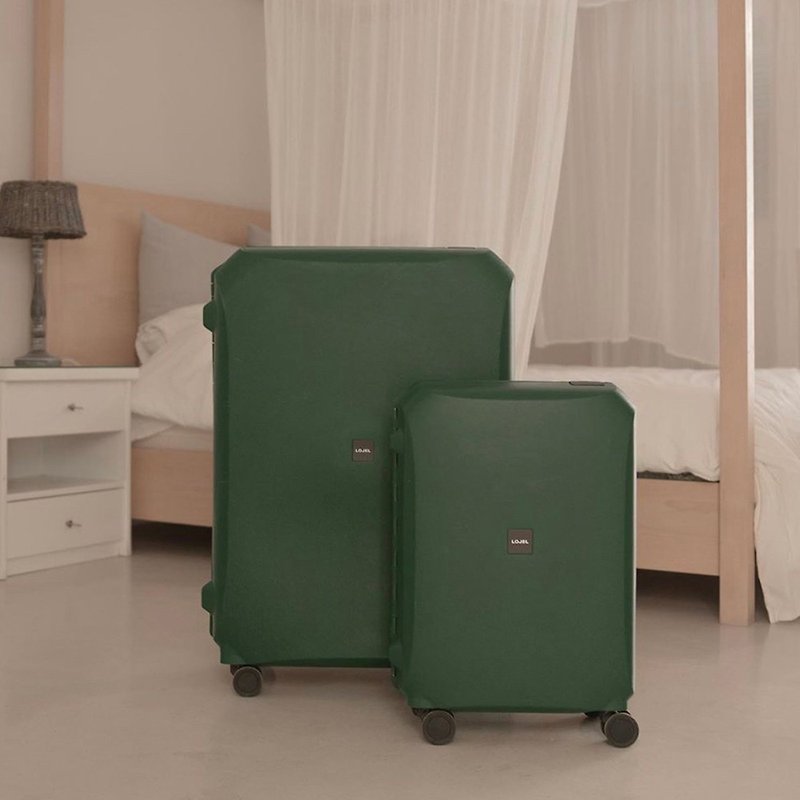 【LOJEL】VOJA 30 inch PP frame trolley suitcase green - Luggage & Luggage Covers - Plastic Green