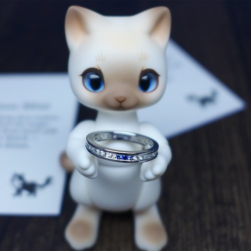Tooo Mini 琉璃色 白色怪盜 二次元結婚戒指 永恆戒 (環保商品,多色)