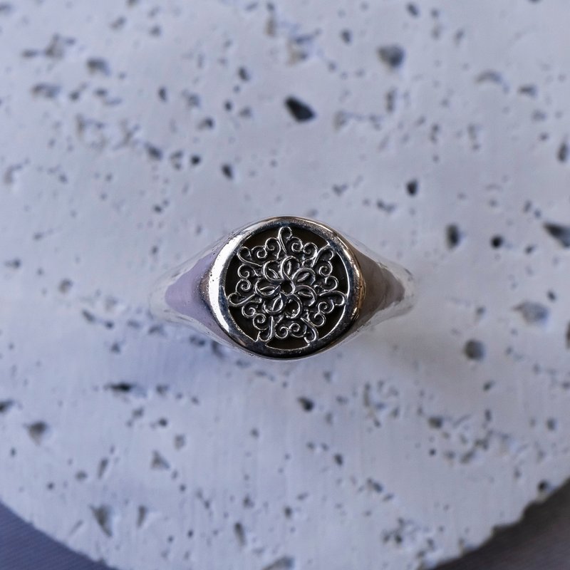 【シグネット】シルバー925リング　プレーティング可　【受注生産】S-062 - 戒指 - 其他金屬 銀色