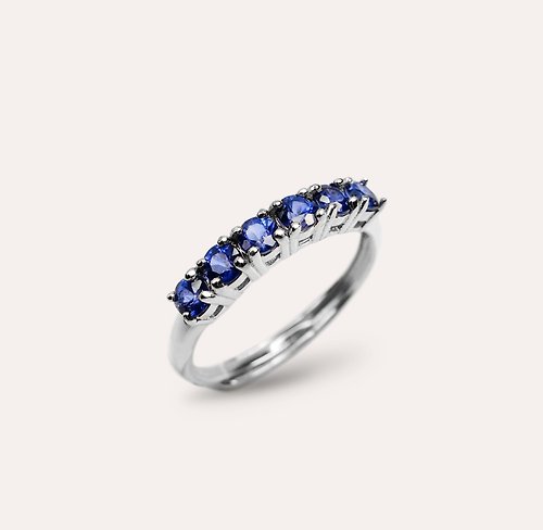 安的珠寶 AND Jewel AND 藍寶石 藍色 圓形 3mm 戒指和諧系列 Rely 天然寶石 珠寶銀
