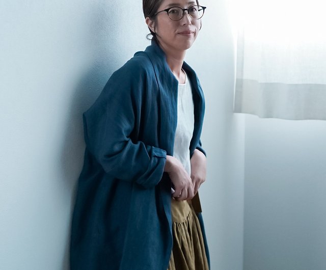 wafu【リネンカーディガン】はじめよう リネンのある暮らし 秋冬リネン