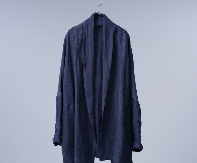 wafu【リネンカーディガン】はじめよう リネンのある暮らし 秋冬リネン