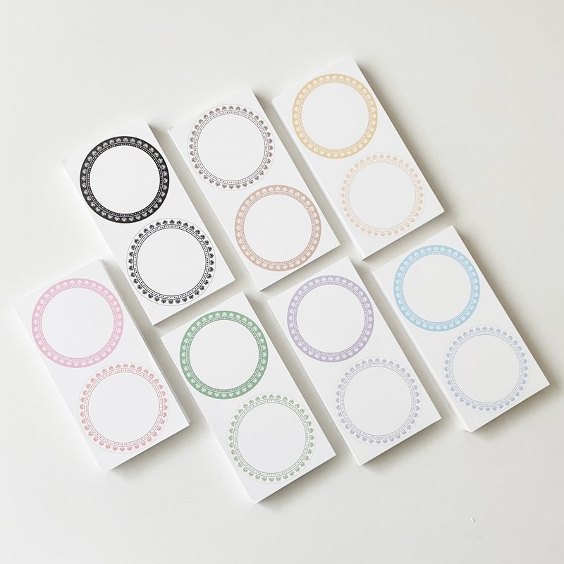 Tree round doily scrapbook sticky notes - 便條紙/便利貼 - 紙 