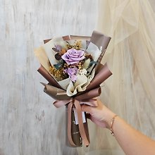 Everlasting Rose Gold framed table flowers with box in stock