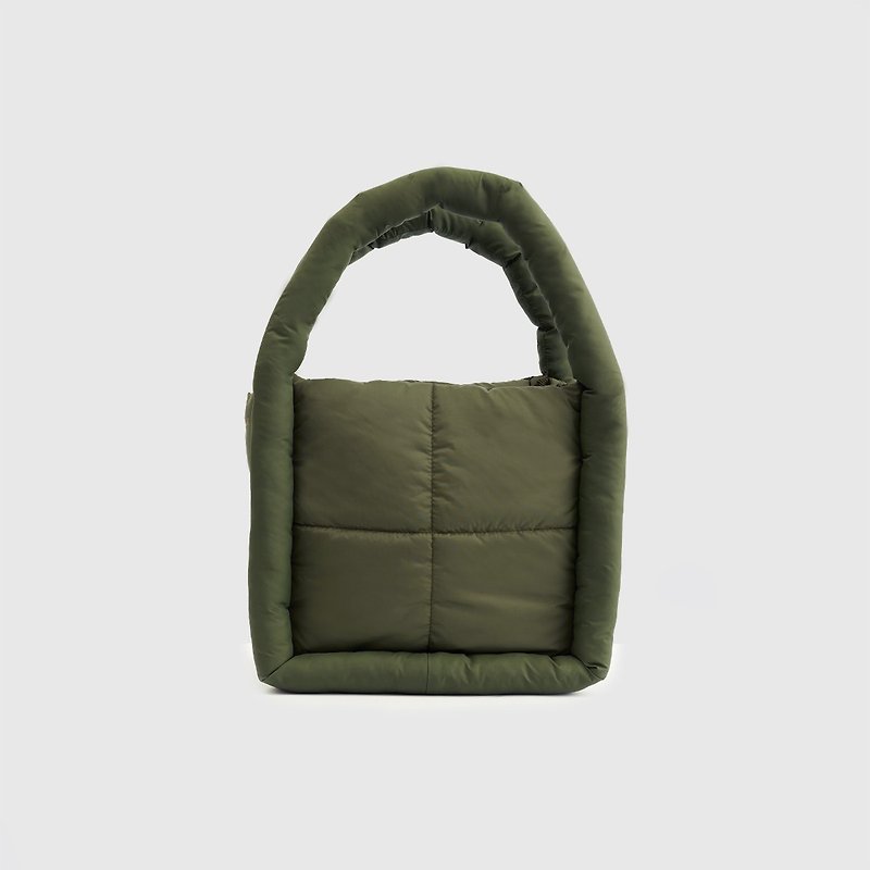 LONGLAI BLOWEE TOTE BAG-GREEN - กระเป๋าถือ - ไนลอน สีเขียว
