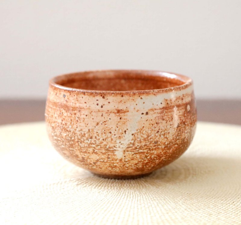 2 large teacups made of red clay and titanium matte glaze - Bowls - Pottery Brown