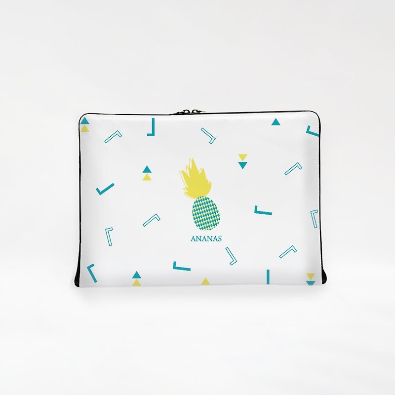 Pineapple | fully open waterproof computer bag - กระเป๋าแล็ปท็อป - วัสดุกันนำ้ สีเหลือง