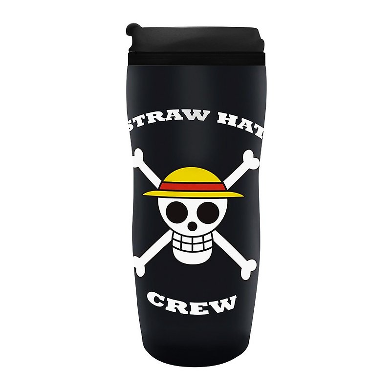 Officially Licensed One Piece Travel Mug Luffy 355ml - Pitchers - Plastic Black