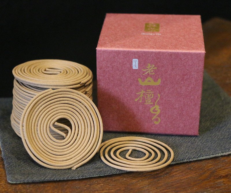 │Two people incense │India Laoshan Sandalwood 4H Pan incense / 48 pieces - Fragrances - Other Materials 