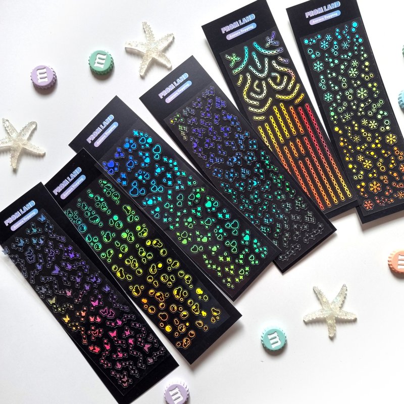 Aurora Topping korea stickers pack - 貼紙 - 其他材質 多色