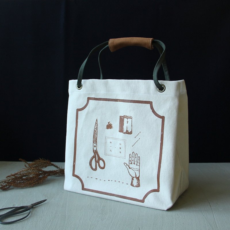 Be a Beginner Bag - Handbags & Totes - Cotton & Hemp White