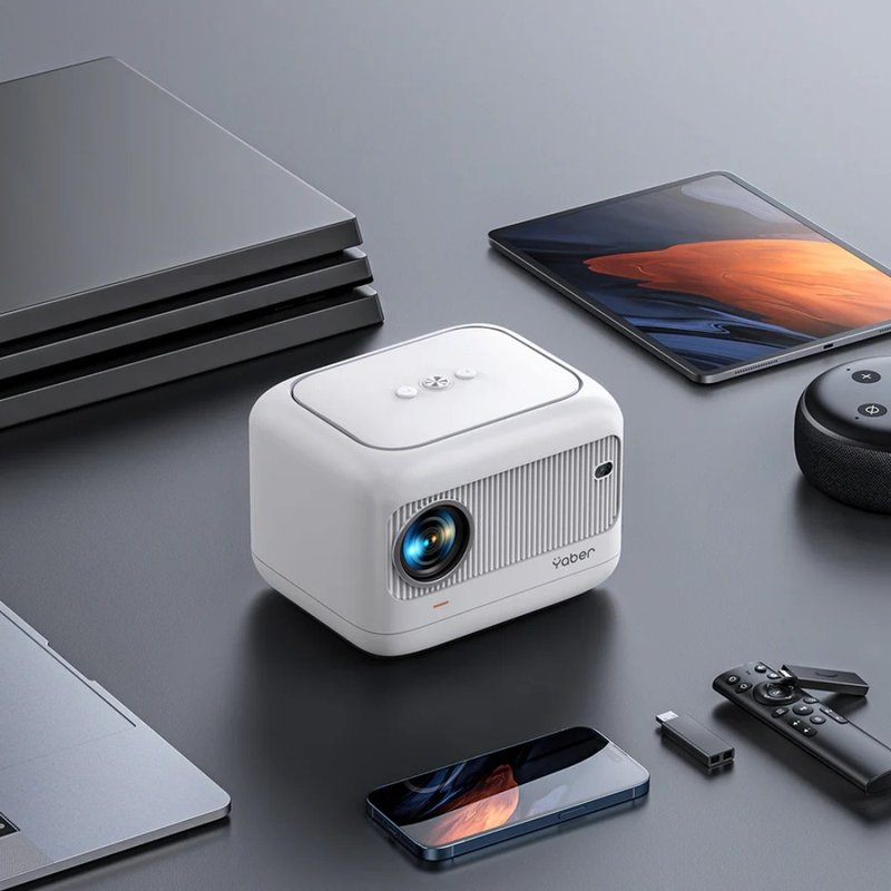 【Yaber 青春Lite版投影機 L1】內建Netflix、Youtube、Disney+ - 科技小物 - 塑膠 白色