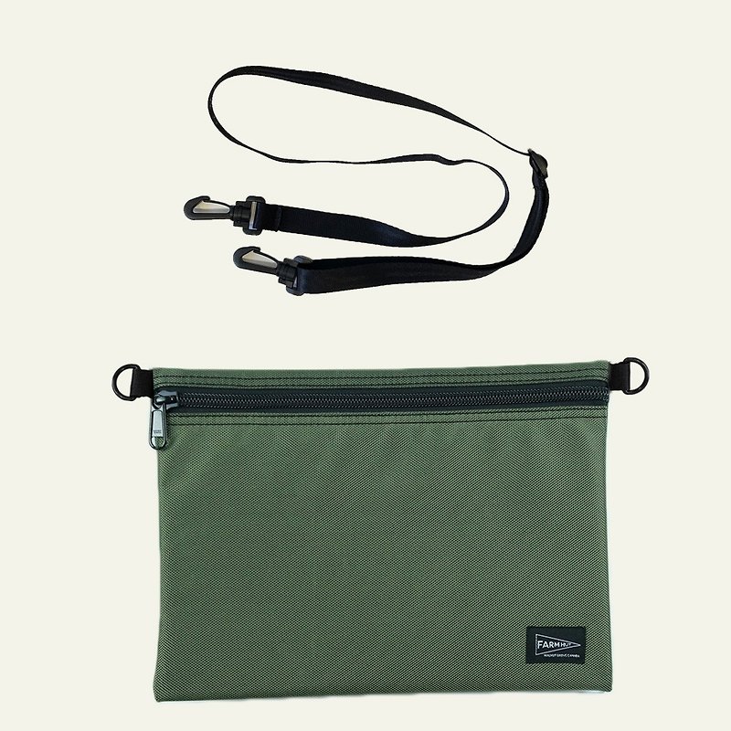 FARM HUT outdoor water-repellent multifunctional storage bag (with strap) L - Messenger Bags & Sling Bags - Other Materials Multicolor