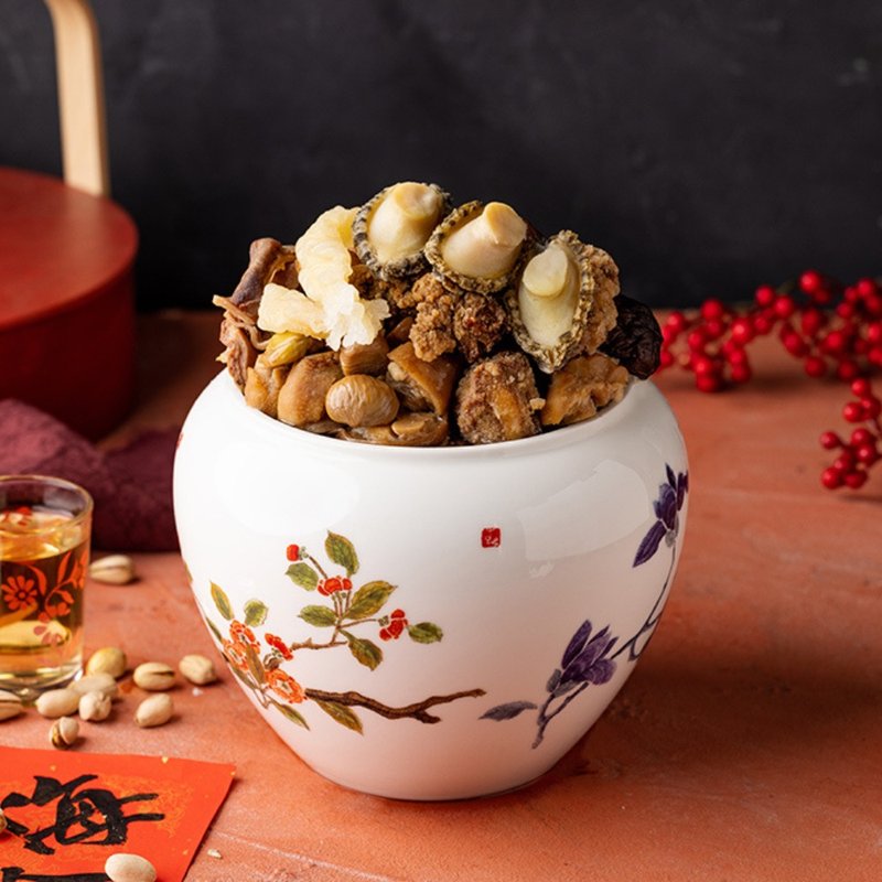 【溫國智主廚】鮑魚花膠佛跳牆買二送二 - 料理包/調理包 - 其他材質 金色