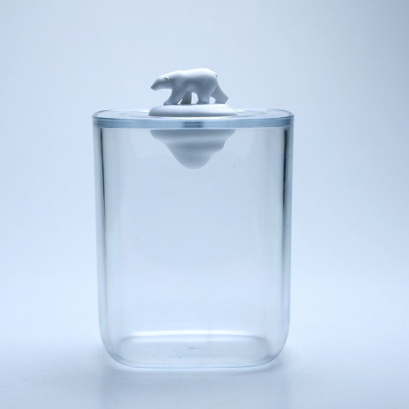 QUALY Polar Bear Storage Jar - กล่องเก็บของ - วัสดุอื่นๆ ขาว