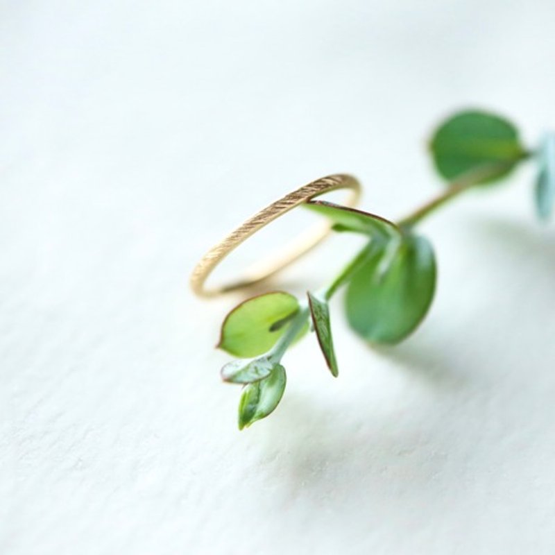 Limited to 2 items! [Sot to] K18YG Ultra-thin Pinky Ring (Made to Order) - แหวนทั่วไป - โลหะ 