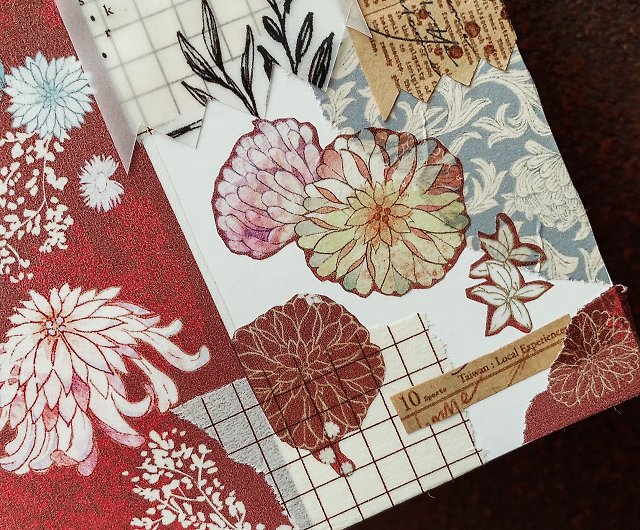 kyoto pattern】Japan red washi tape craft paper (white release paper) - Shop  Polly on the terrace Washi Tape - Pinkoi