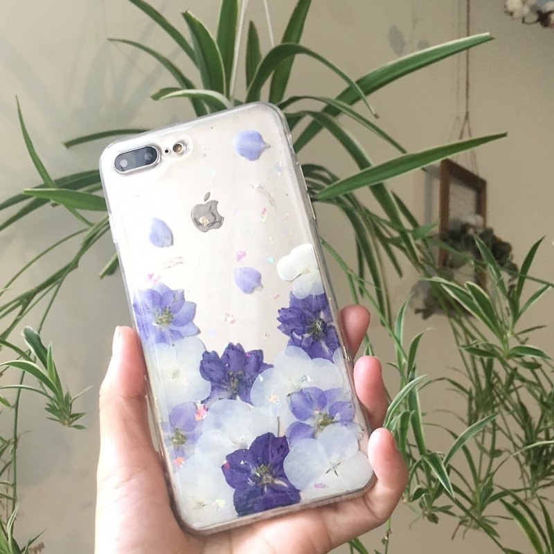Want to fly into the fly (Dream Purple Edition) :: Dream romantic embossed mobile phone set iphone - เคส/ซองมือถือ - พืช/ดอกไม้ สีม่วง